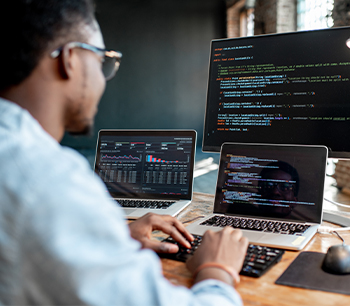 Softwareunternehmer beim Verkauf